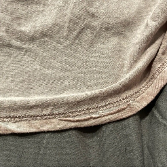 Crosby Washed Pink Scoop Neck Long Sleeve Top Size XL - Picture 9 of 10